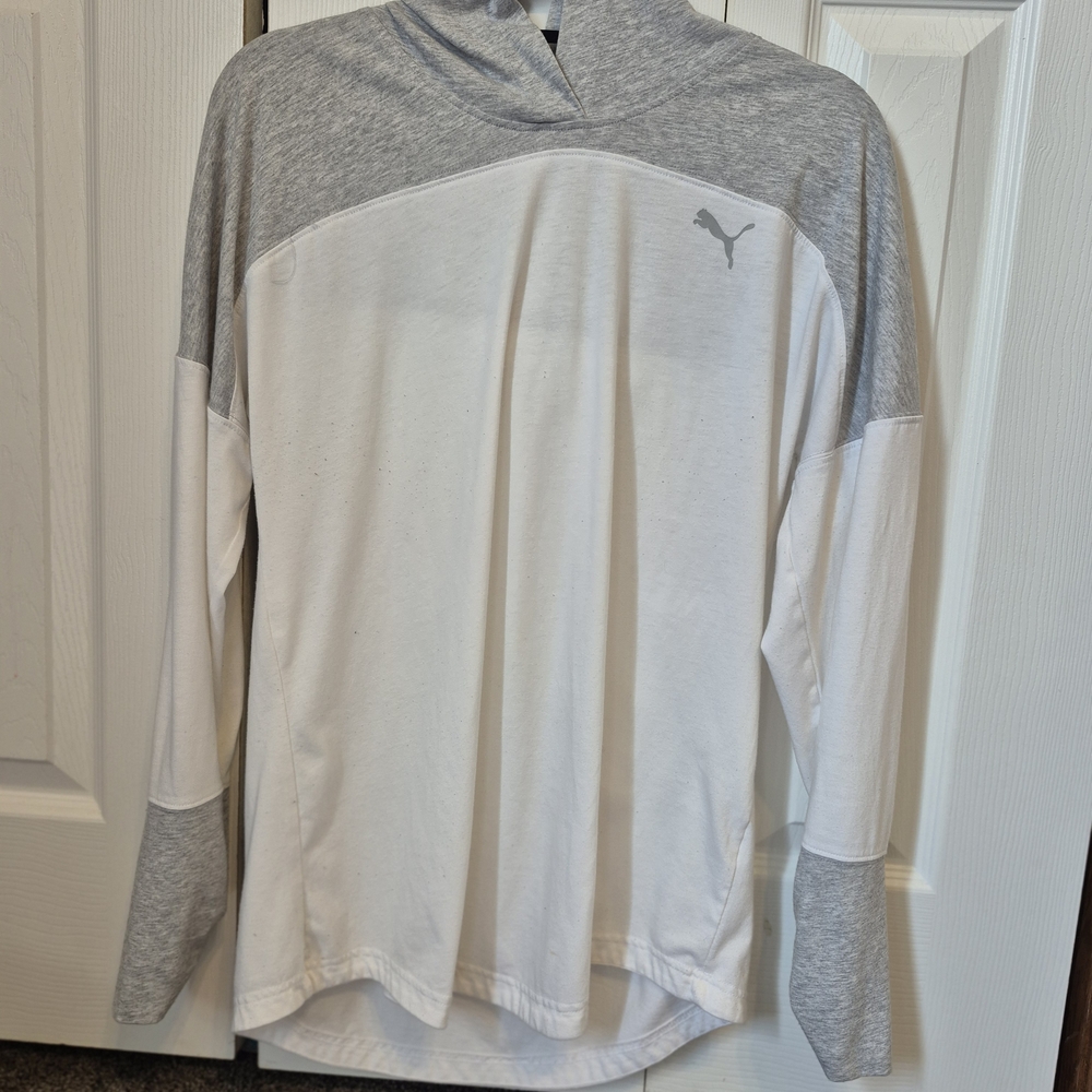 Puma Gray Crew Neck Sweater for Cozy Comfort